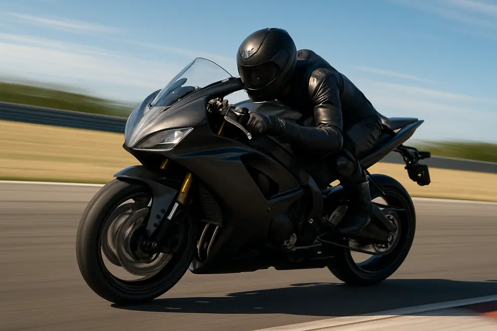 Aerodynamic motorcycle fairings optimize airflow, reduce drag, and improve speed and stability on race tracks.