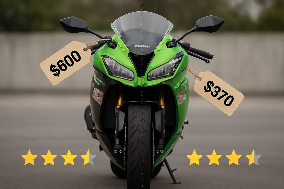 Community-driven engagement showcasing Auctmart fairings on sportbikes like the Kawasaki Ninja ZX-6R in rider forums.
