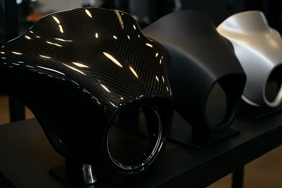 Various Harley motorcycles showcasing diverse fairing styles that balance aerodynamic efficiency and striking design.