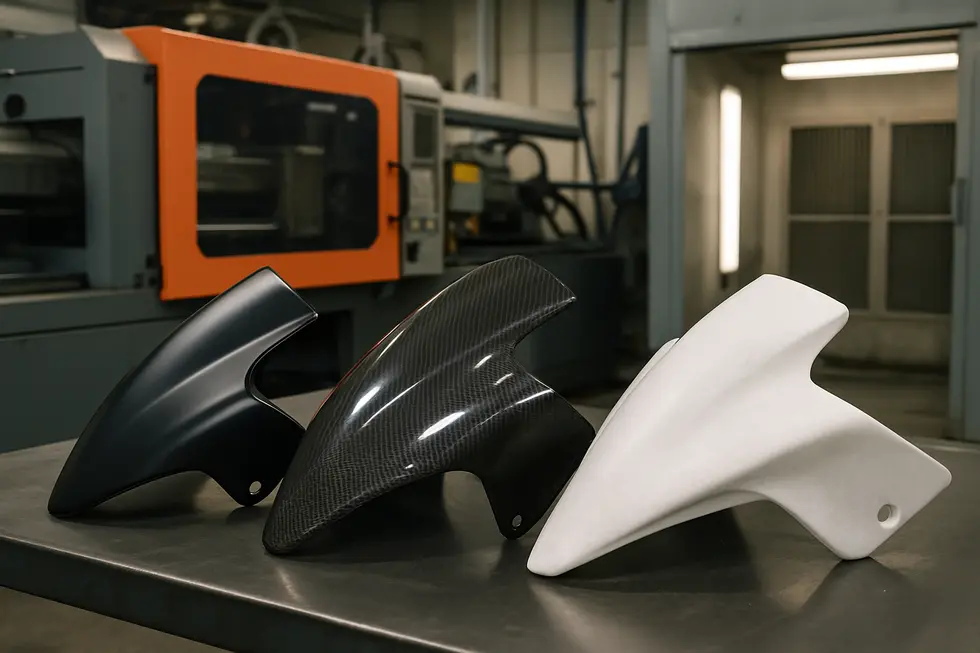 Side-by-side comparison of half and full fairings illustrating differences in coverage and functional benefits.