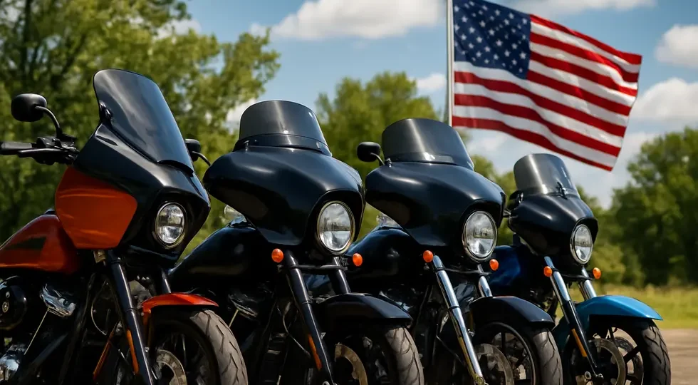 Showcasing the premium design and American manufacturing heritage of Memphis Shades motorcycle fairings.