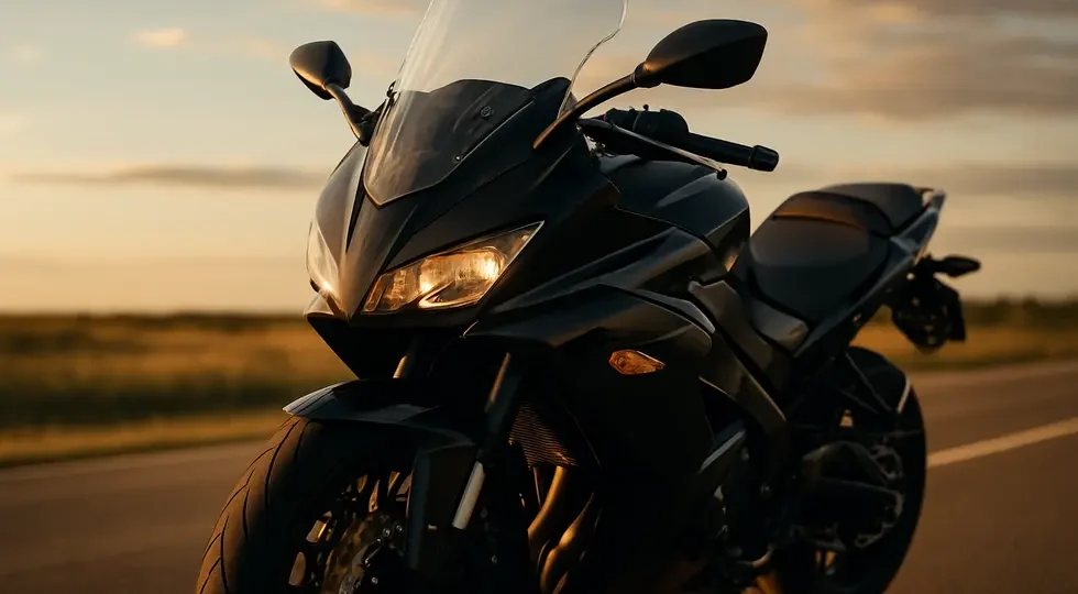 A premium motorcycle featuring an aerodynamic fairing windshield designed for protection and style.