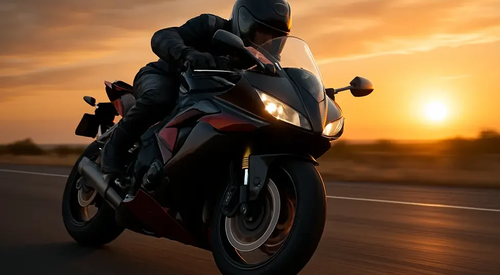 A modern sport motorcycle equipped with aerodynamic fairings demonstrating the blend of speed, protection, and style.