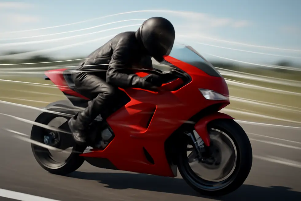 Streamlined fairing shaping airflow to minimize drag and optimize performance.