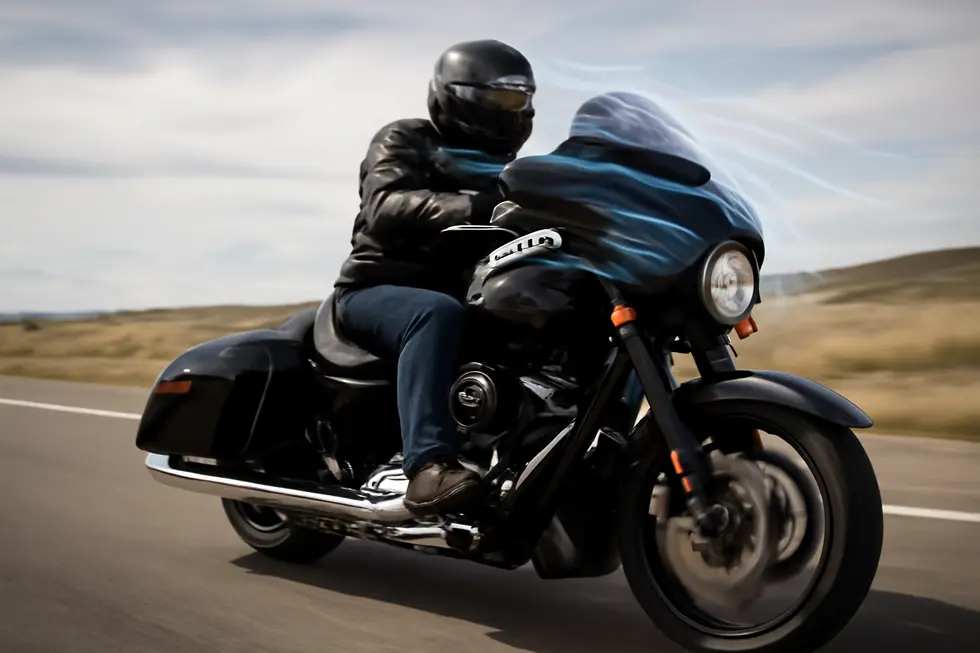 Detachable motorcycle fairings designed for compatibility with Harley-Davidson models emphasizing adjustable mounts and customizable shields.