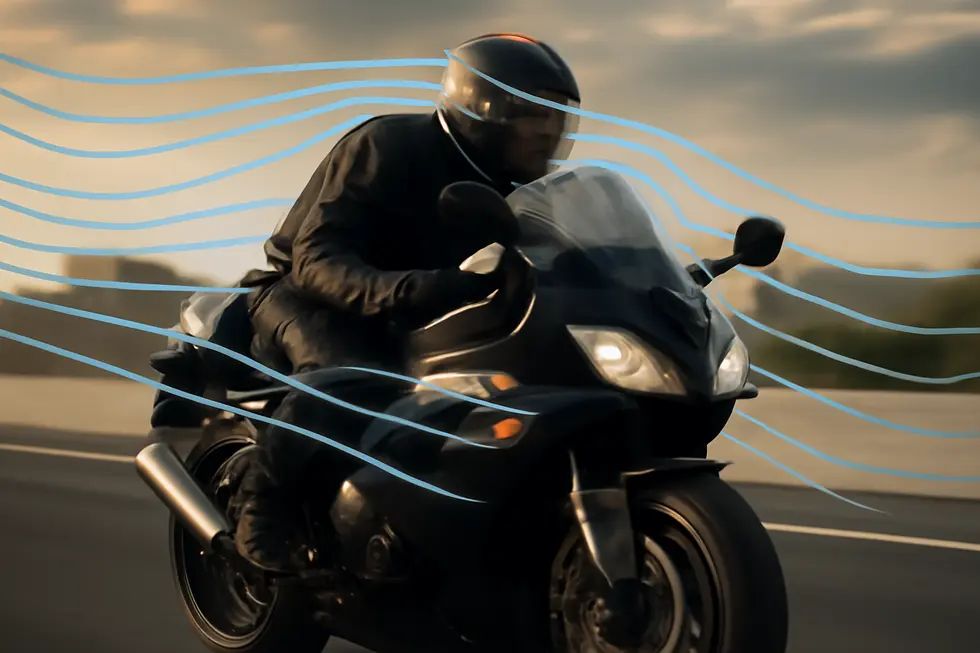 Motorcycle featuring a front fairing demonstrating enhanced aerodynamics and rider protection on the road.
