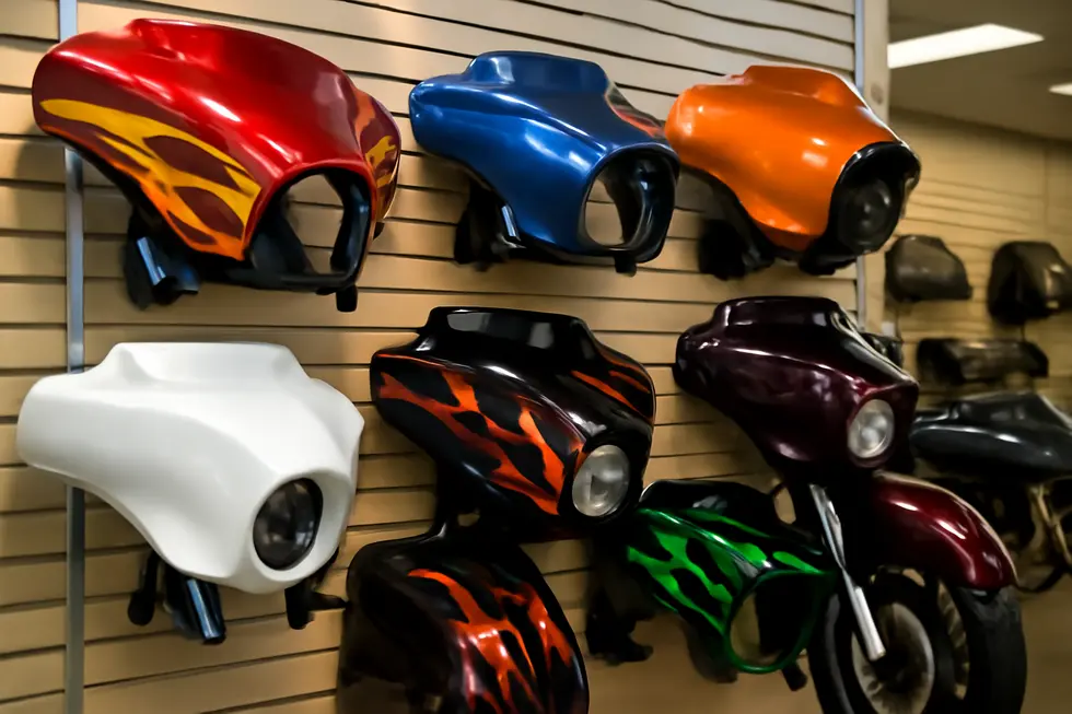 A Kawasaki cruiser equipped with Memphis Shades Bullet Fairing showcasing model-specific design and bold styling.