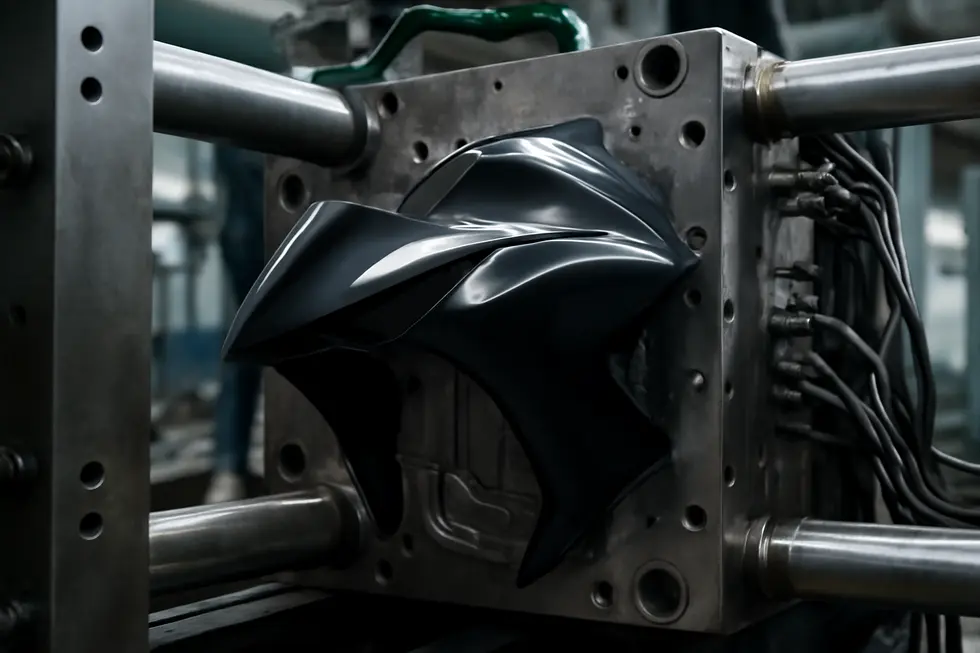 An assorted display of AliExpress motorcycle fairings illustrating diverse models and superior quality.