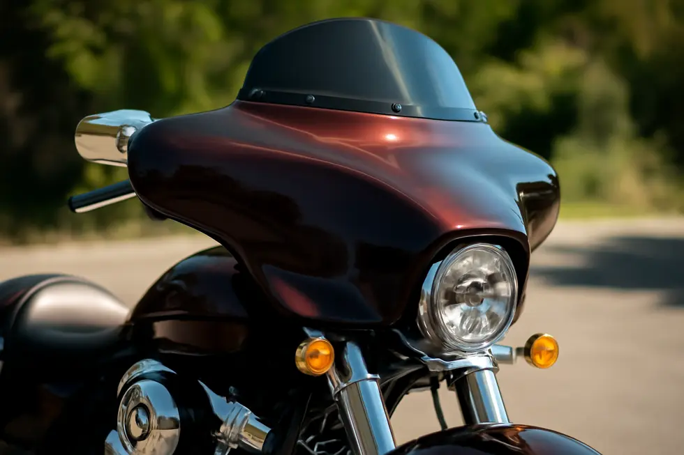 Various batwing fairings from leading aftermarket manufacturers showcasing different material types and finishes.