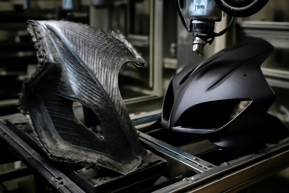 BMC motorcycle fairings optimize airflow to reduce drag and enhance speed.