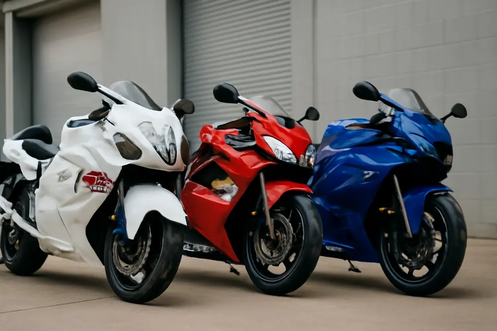Seamlessly integrated ABS fairings on a motorcycle showcasing precise OEM fitment and durable construction.