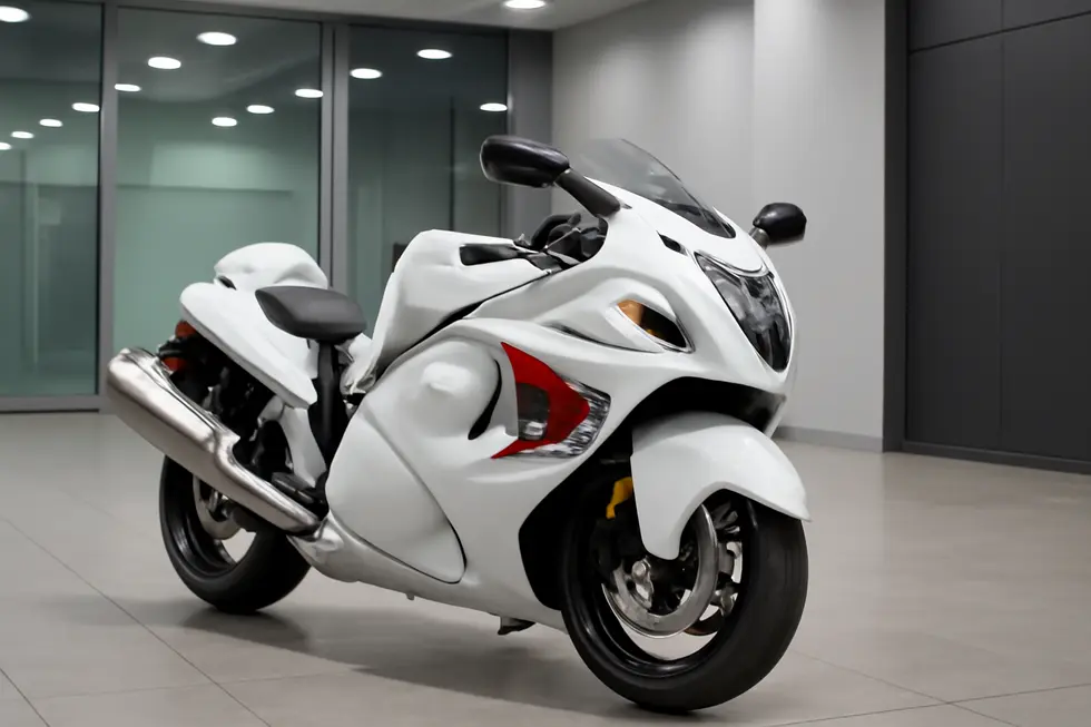 Complete Suzuki GSX-R1300 Hayabusa fairing kit exemplifying precise OEM fitment and ready installation.