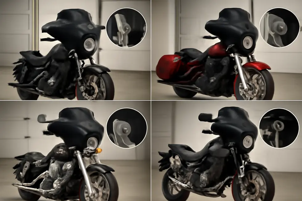 Technician installing a custom Corbin motorcycle fairing during the Ride-In service, highlighting bespoke customization.