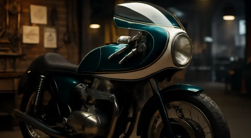 Classic vintage cafe racer motorcycle showcasing the aesthetic and material quality of modern vintage fairings.