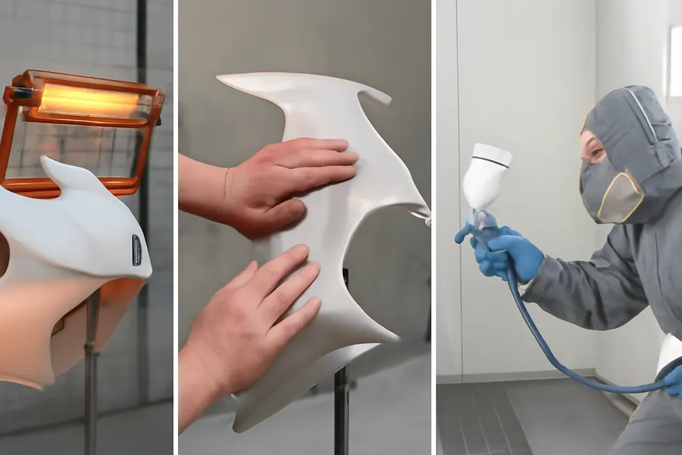Side-by-side comparison highlighting the differences between fiberglass and plastic motorcycle fairings, essential for choosing the correct repair method.