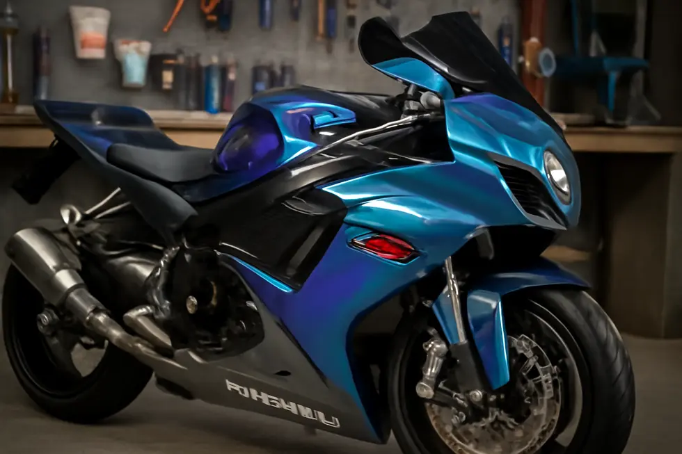 Complete Suzuki GSX-R1300 Hayabusa fairing kit exemplifying precise OEM fitment and ready installation.