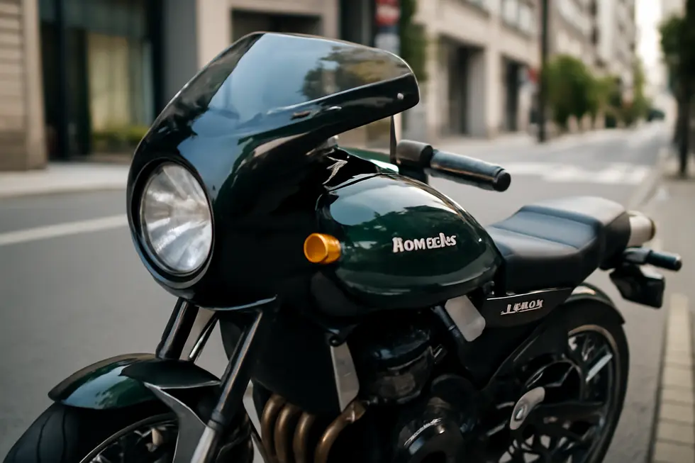Kawasaki Z900RS equipped with CHIC DESIGN Road Comet fairing demonstrating its blend of retro aesthetics and functional aerodynamic design.