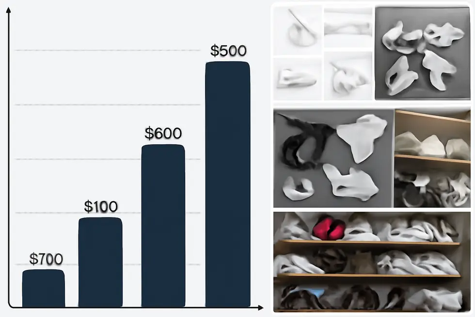 Detailed view of hand-laid fiberglass motorcycle fairings illustrating their raw texture and preparation stages.