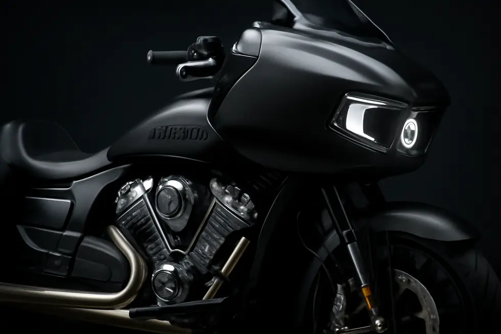 Indian Challenger’s fixed fairing designed for aerodynamic efficiency and rider wind protection.
