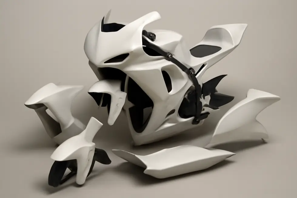 Streamlined fairing shaping airflow to minimize drag and optimize performance.