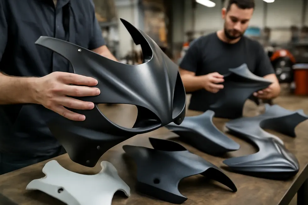Showcase of top motorcycle fairing options emphasizing wind protection and performance enhancements on multiple bike models.