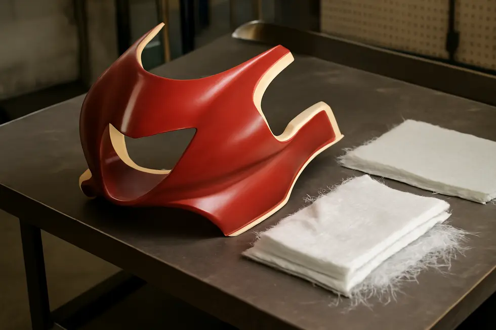 Design blueprints and digital models form the foundation of precise motorcycle fairing mold creation.