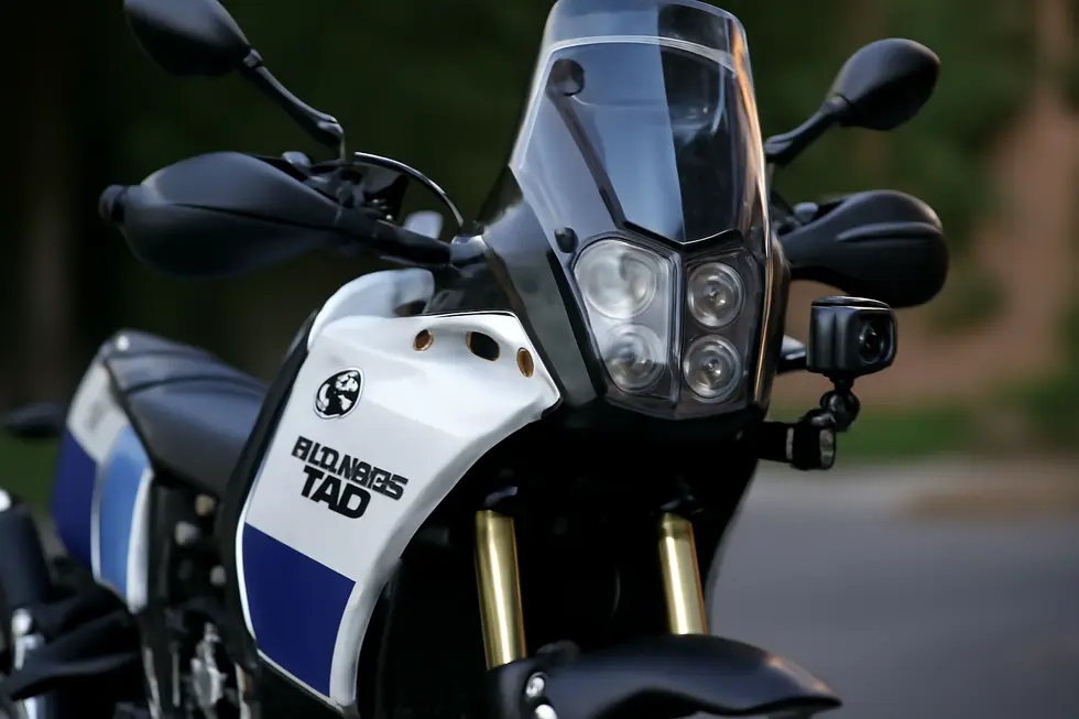 The RAM Mounts U-Bolt GoPro Kit provides robust, adjustable mounting on motorcycle fairing rails for versatile camera positioning.