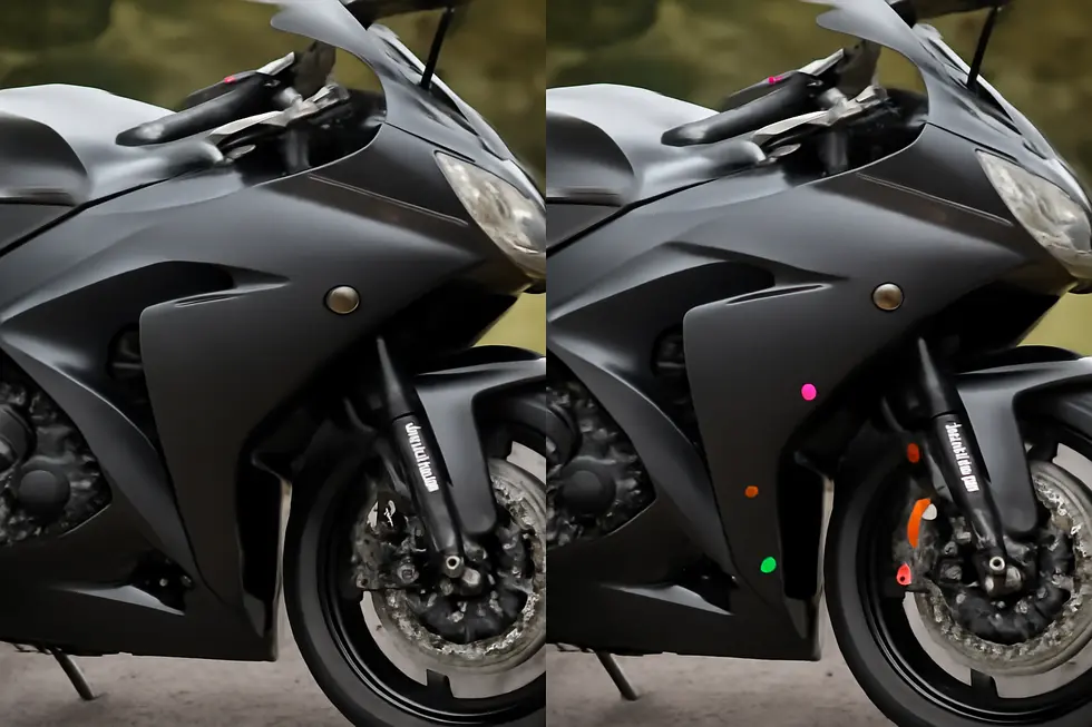 Close-up of diverse motorcycle fairing bolts showcasing high-grade aluminum and stainless steel materials with colorful anodized finishes.