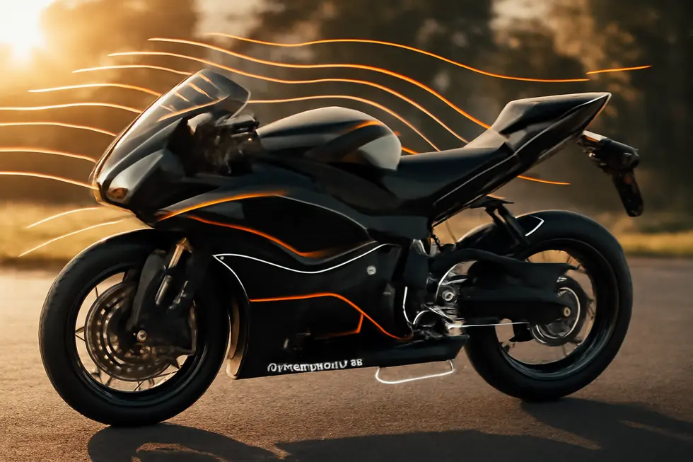 A detailed motorcycle showcasing fairing components emphasizing aerodynamic and protective functions.