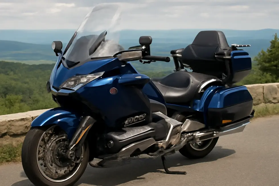 A range of Honda motorcycle fairing parts highlighting material diversity and brand packaging.