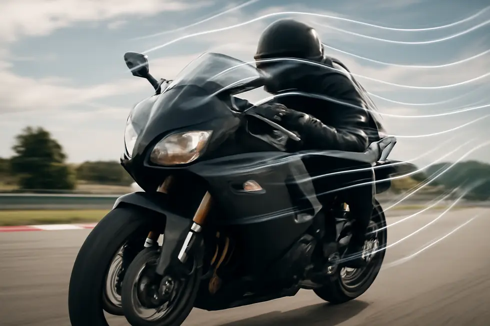 Aerodynamic design of half fairing motorcycles enhancing wind protection while preserving classic styling.
