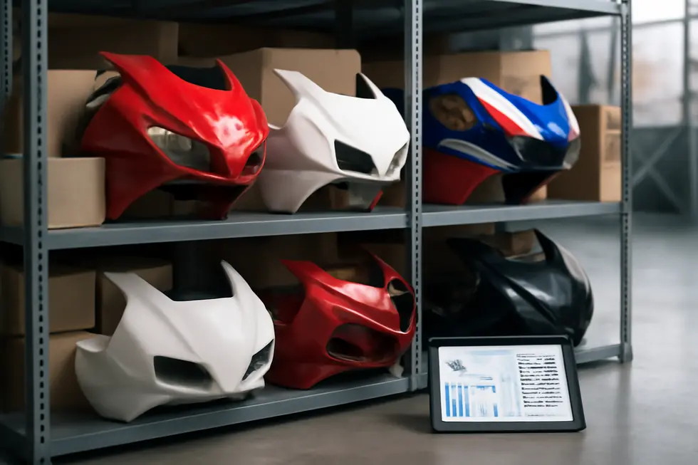 Honda CBR sportbike highlighting OEM and custom fairing kits made from precision injection-molded ABS plastic.