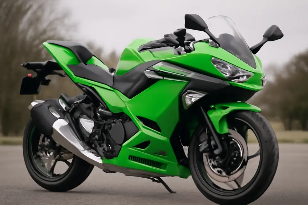 Motorcycle fairings made from resilient ABS plastic highlighting premium build quality and durability.