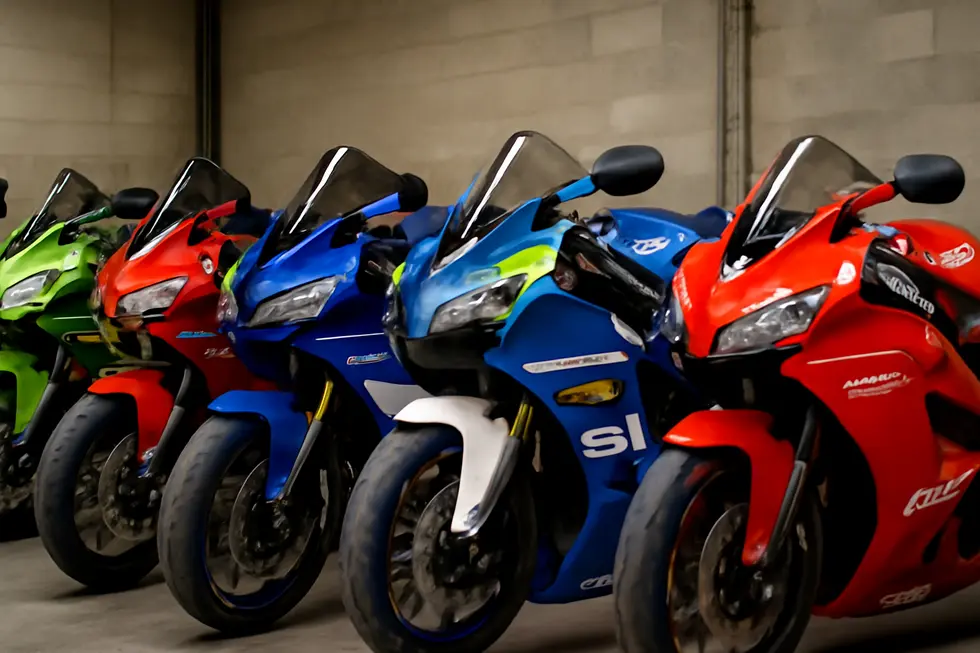 Detailed view showcasing the durable ABS plastic and multi-layer paint finish of Kings Motorcycle Fairings.