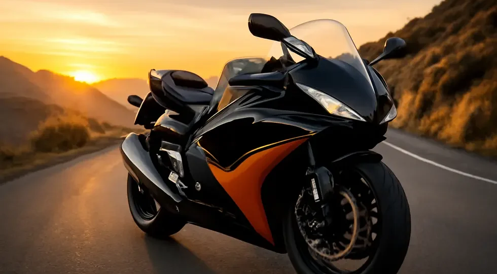 Sport motorcycle equipped with Kings Motorcycle Fairings showcasing quality, fitment, and aesthetic appeal in a scenic outdoor setting.