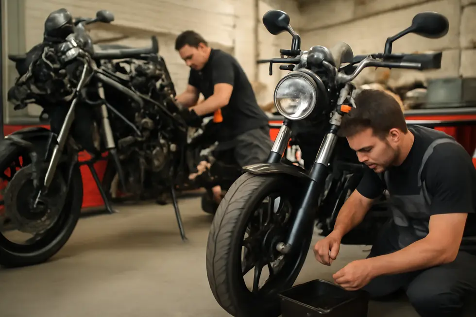 Visual comparison of airflow and handling differences between fairing-equipped and no fairing motorcycles.