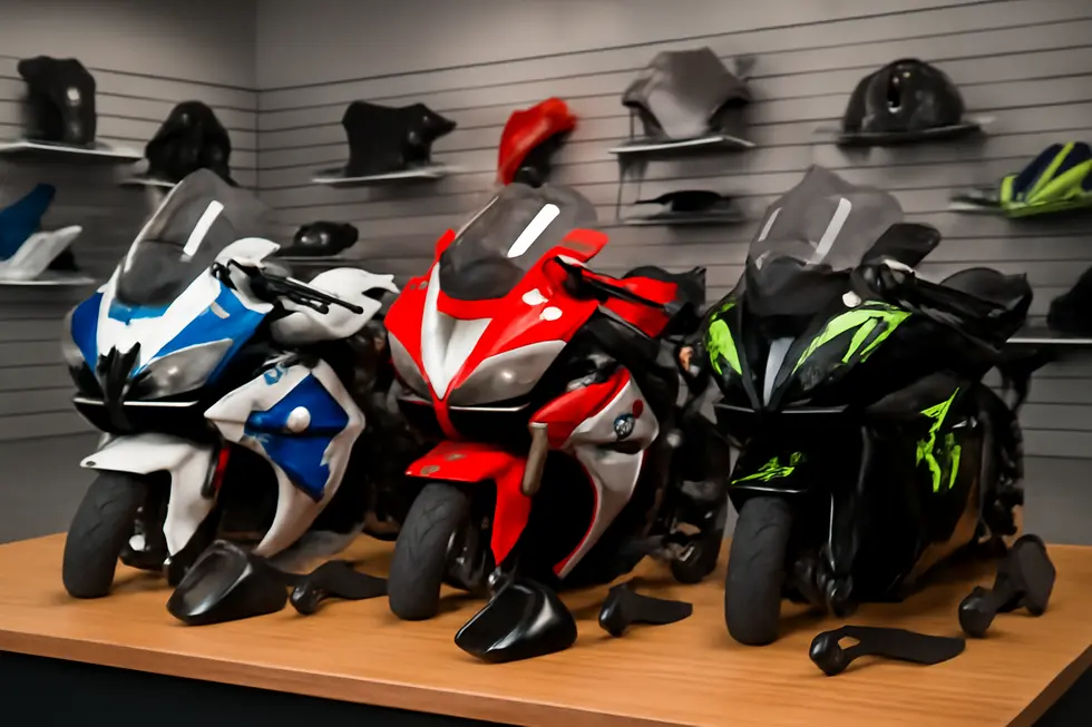 Seamlessly integrated ABS fairings on a motorcycle showcasing precise OEM fitment and durable construction.