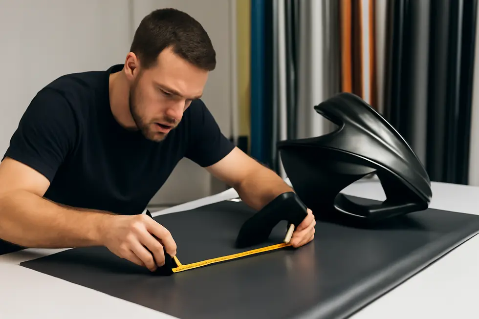 Removing and thoroughly cleaning the motorcycle fairing before wrapping ensures optimal adhesion and a professional finish.