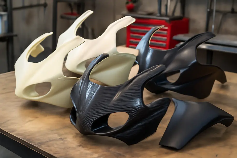 A modern sport motorcycle highlighting the integral body fairings that define style and function.