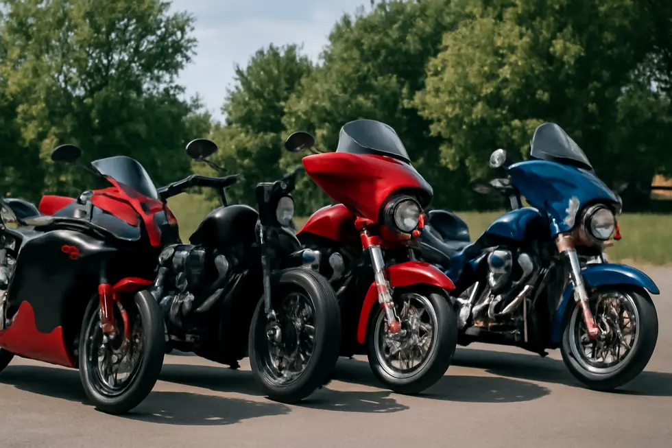 Detailed breakdown of vinyl wrap materials and pricing components for motorcycle fairing wraps.