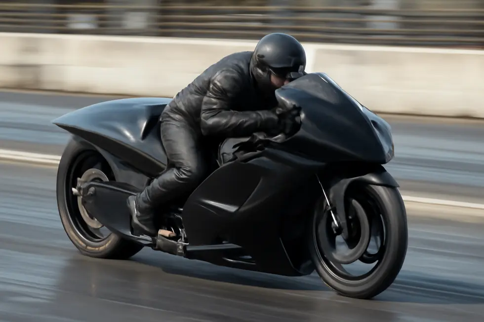 Sport motorcycle optimized with aerodynamic air tech fairings demonstrating airflow efficiency and superior stability at high speeds.