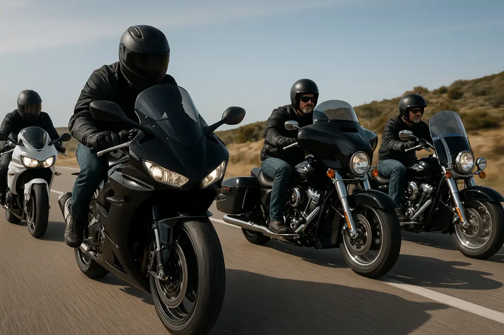 Showcase of top motorcycle fairing options emphasizing wind protection and performance enhancements on multiple bike models.
