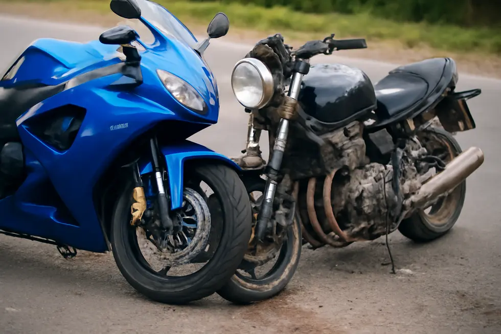 Visual comparison of airflow and handling differences between fairing-equipped and no fairing motorcycles.