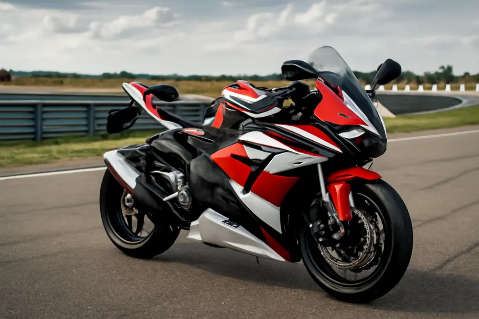 Close-up showing ABS plastic aftermarket fairings with pre-drilled holes for precise fitment on a sportbike frame.