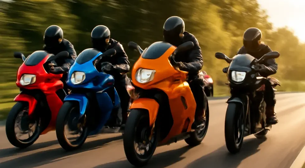 Various motorcycles equipped with universal fairings demonstrating style, adaptability, and aerodynamic benefits.