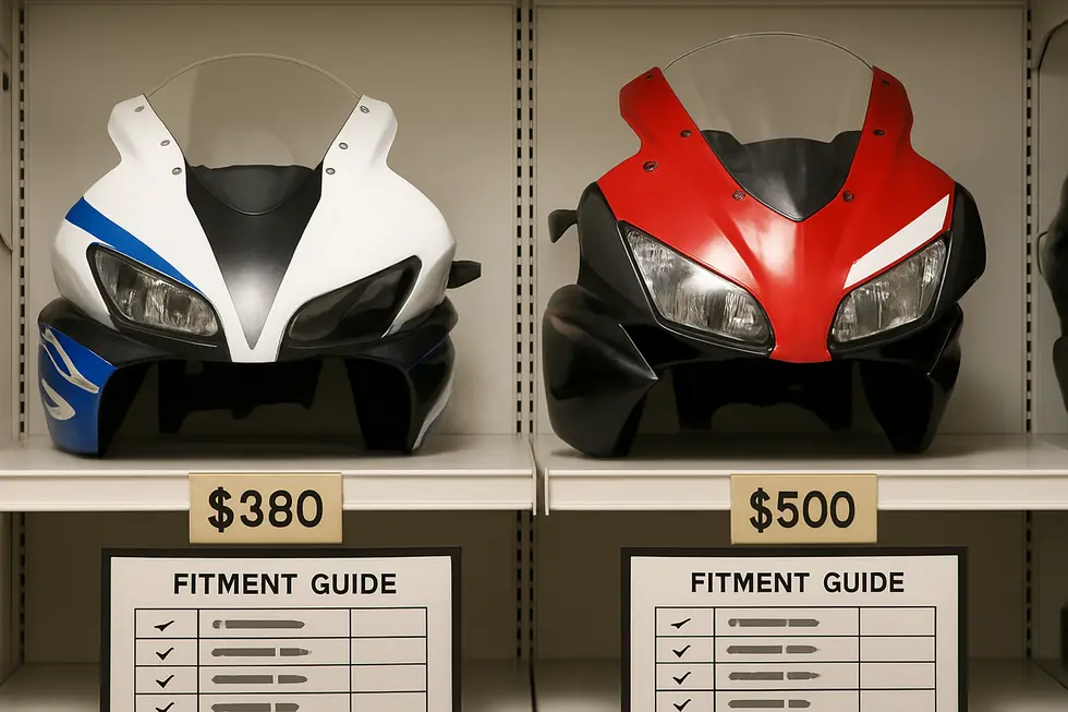 ZXMT fairings designed with injection-molded ABS plastic for popular sportbike models deliver an affordable and durable aftermarket option.