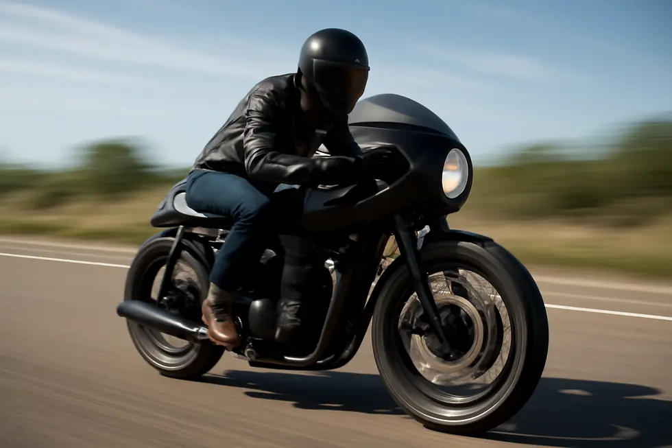 A detailed view of an aircraft-grade Lucite bullet fairing showcasing its aerodynamic and durable construction.