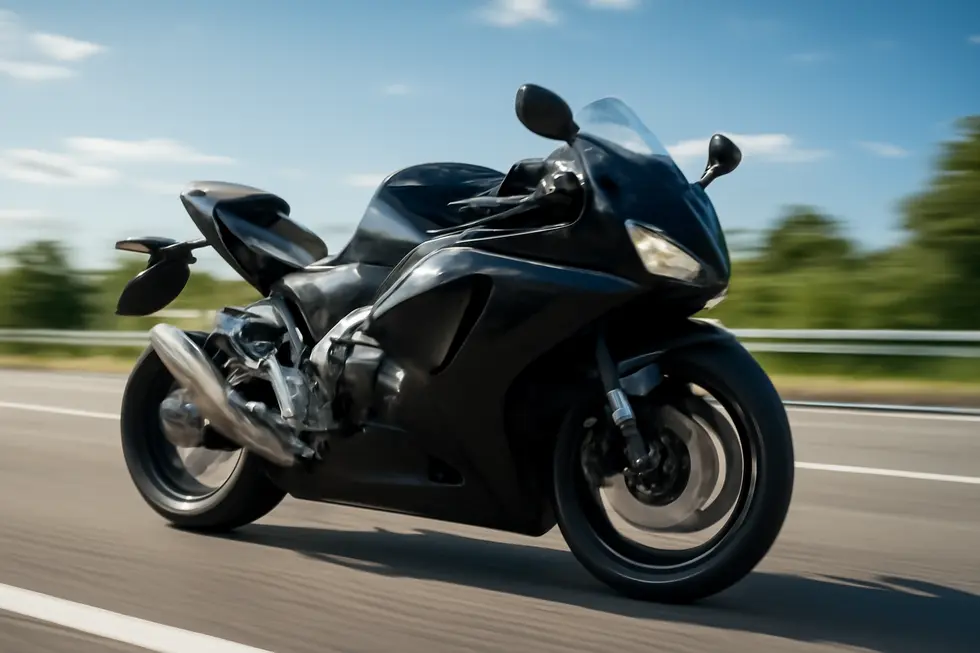 Lower fairings enhance motorcycle aerodynamics to improve speed and stability at high velocity.