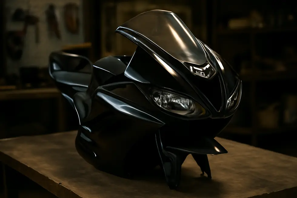 Various types of Triumph motorcycle fairings demonstrating their styles and functionalities.