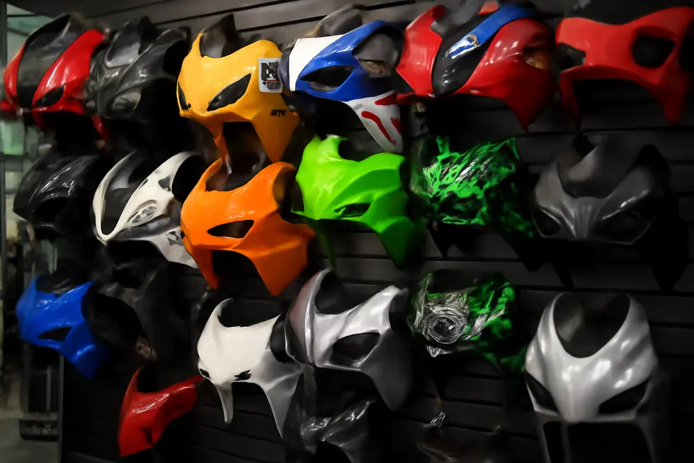 A variety of aftermarket motorcycle fairings available in the UK, highlighting different styles and types.